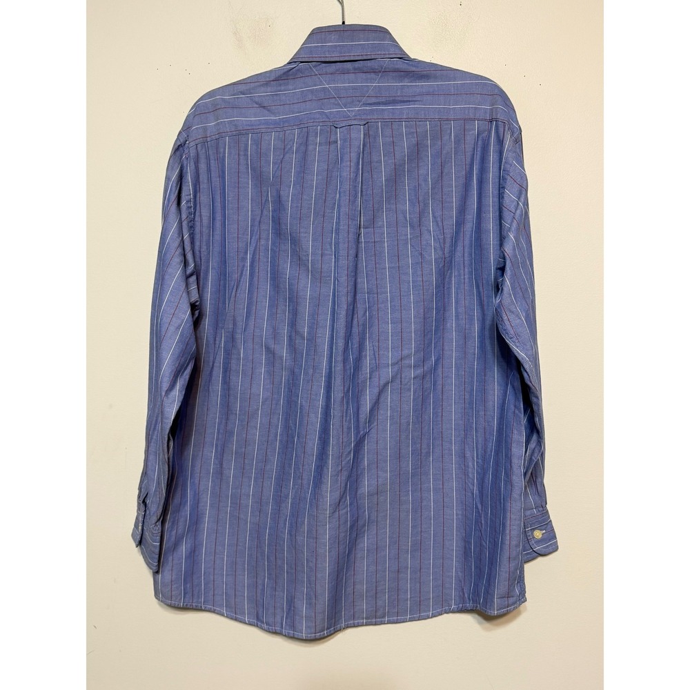 Tommy Hilfiger Old Money Button Down Shirt Mens Size 15-33 Vintage Pinstripe - Picture 5 of 7